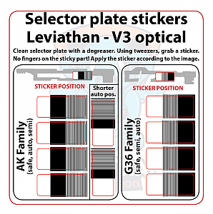 Nálepka na kulisu pro Leviathan - V3 optical