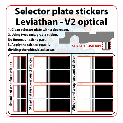 Nálepka na kulisu pro Leviathan - V2 optical a Scylla - V2